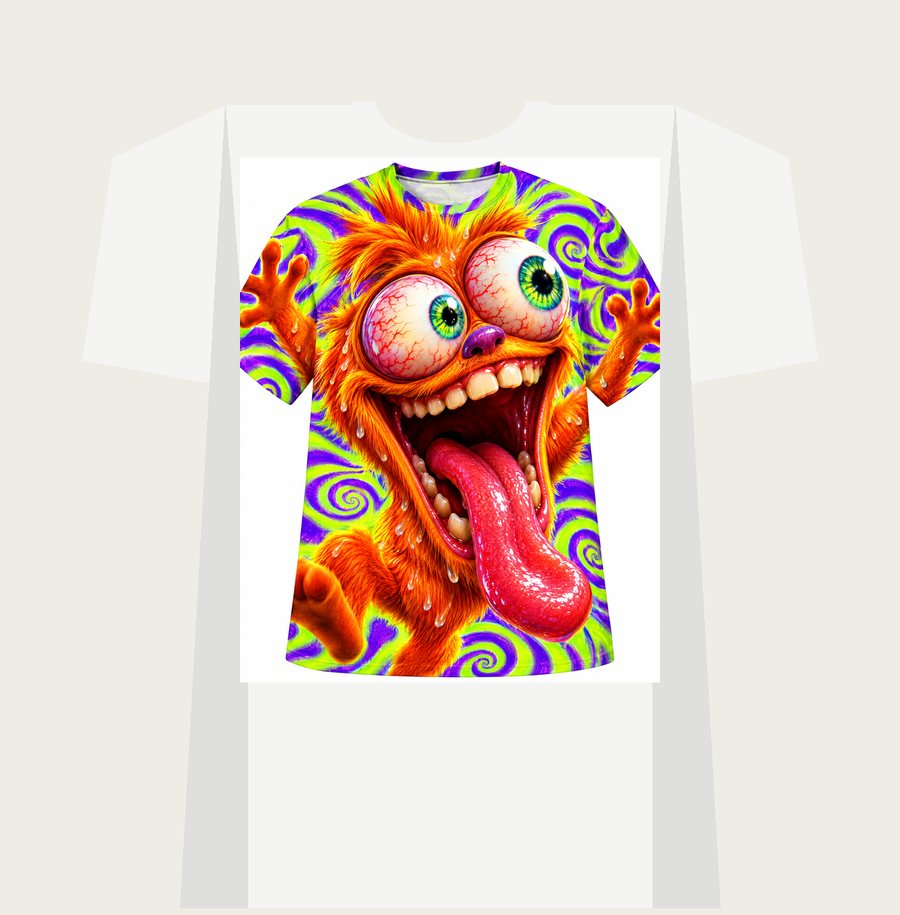 THE CREATURE on a white tee