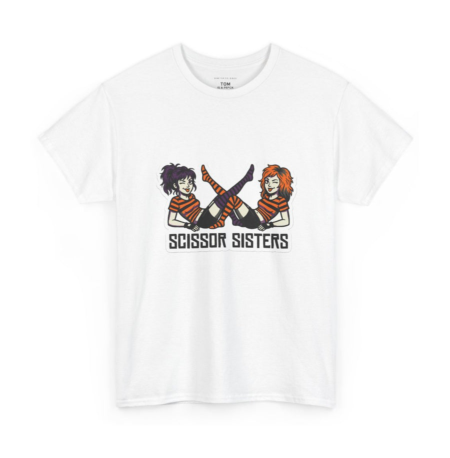 Scissor Sisters on a white tee